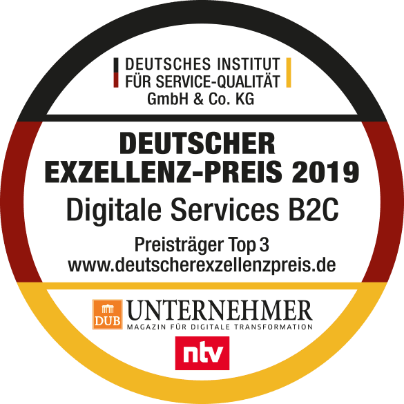 JURA DIREKT mit Top-Platzierung beim Deutschen Exzellenz-Preis 2019
